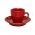Блюдце для кофейной чашки 12 см, Seasons Красный, Porland, фото , изображение 2