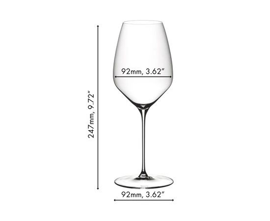 Набор из 2-х бокалов для белого вина Riesling (Рислинг), объем: 460 мл, высота: 247 мм, хрусталь, серия Veloce, 6330/15, Riedel, фото , изображение 3