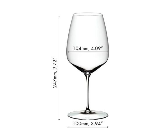 Набор из 2-х бокалов для красного вина Cabernet (Каберне), объем: 800 мл, высота: 247 мм,  хрусталь, серия Veloce, 6330/0, Riedel, фото , изображение 3