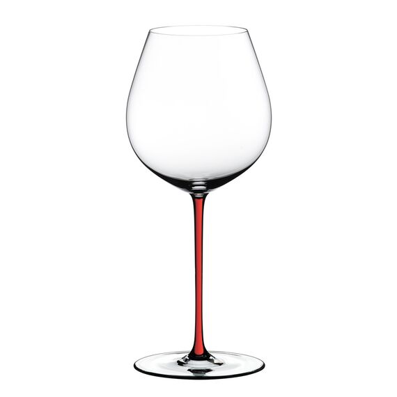 Бокал для красного вина Old World Pinot Noir, 705 мл, прозрачный/красный, хрусталь, серия Fatto a Mano, Riedel, фото 