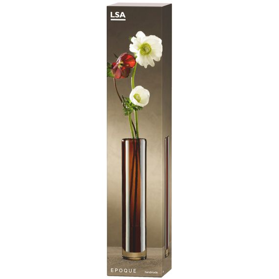 Ваза Signature Epoque 30 см, янтарь, LSA International, фото , изображение 4