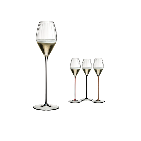 Бокал для шампанского High Performance Champagne Glass Clear, прозрачная ножка, 375 мл, 32.5 см, Riedel, фото , изображение 3