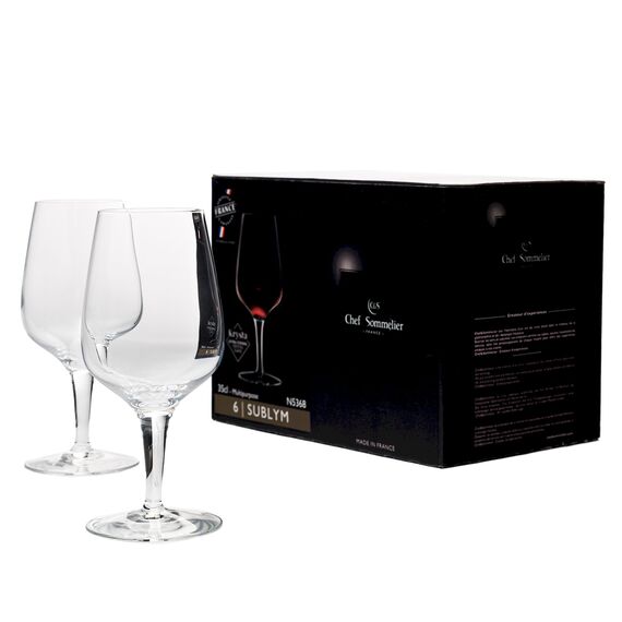 Набор бокалов для воды/пива Sublym, 6 шт, 350 мл, D81 мм, H177 мм, Chef&Sommelier, фото 