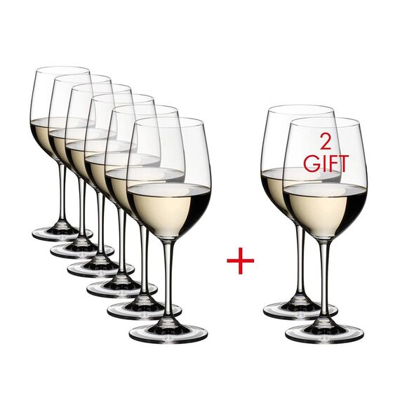 Набор бокалов Vinum Pay 6 Get 8 Value Gift Pack Viognier / Chardonnay / Verdejo, 8 шт., 350 мл, 7416/05, Riedel, фото 