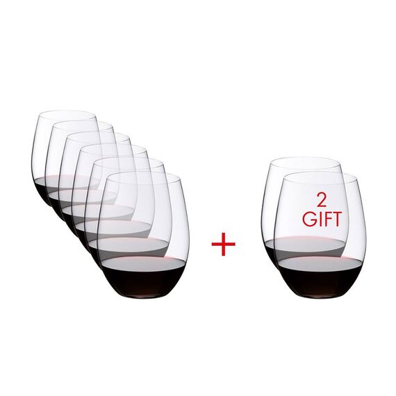 Набор стаканов O Wine Tumbler Pay 6 Get 8 Value Gift Pack Cabernet / Merlot, 8 шт., 600 мл, 5414/80, Riedel, фото 