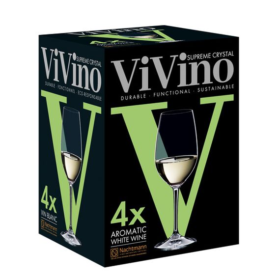 VIVINO - Набор фужеров 4 шт. 370мл h=214мм d=79мм для белого вина (0446/15), фото , изображение 4