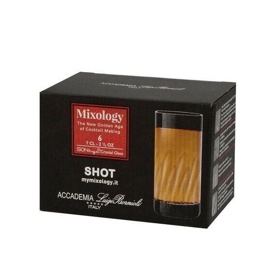 Набор стопок для водки 70 мл, 6 шт, серия Mixology, Luigi Bormioli, фото , изображение 3