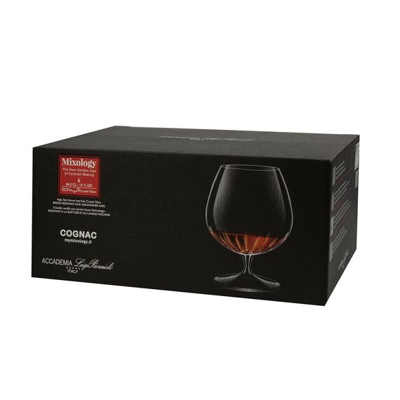 Набор бокалов для коньяка 460 мл, 6 шт, серия Mixology, Luigi Bormioli, фото , изображение 4
