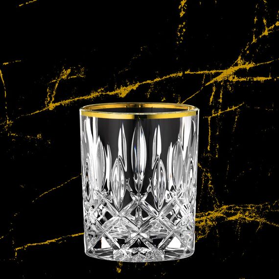 Набор низких стаканов для виски Noblesse GOLD, 295 мл, 2 шт, бессвинцовый хрусталь, золото 24к, Nachtmann, фото , изображение 2