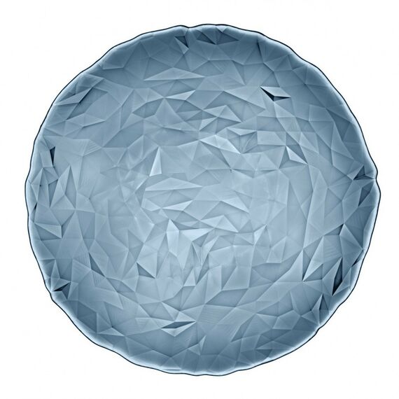 Блюдо голубое 33 см, стекло, серия DIAMOND, Bormioli Rocco, фото 