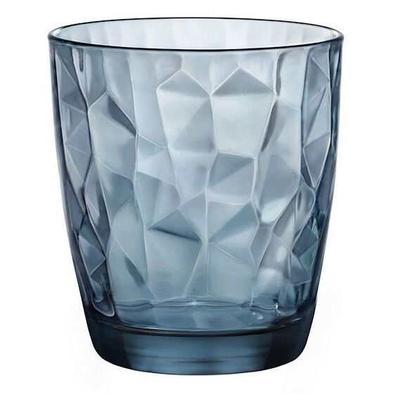 Набор из 6-ти стаканов 390 мл, хрустальное стекло, серия DIAMOND Ocean Blue, Bormioli Rocco, фото 