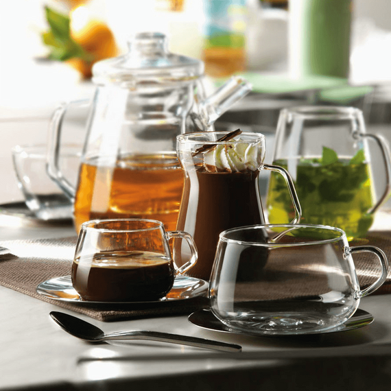 Чайник с колбой 1 л, стекло, серия HOT DRINK, Bormioli Rocco, фото , изображение 2