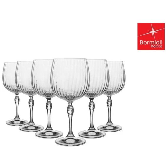 Набор бокалов GIN TONIC AMERICA' 20s, 4 шт, 745 мл, хрустальное стекло, Bormioli Rocco, фото , изображение 3