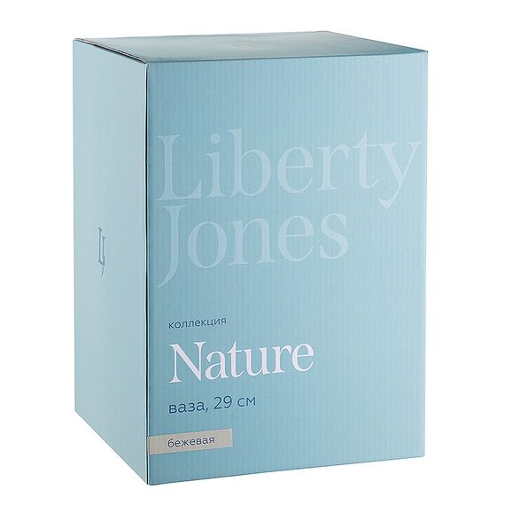 Ваза Nature, 29 см, бежевая, Liberty Jones, фото , изображение 11