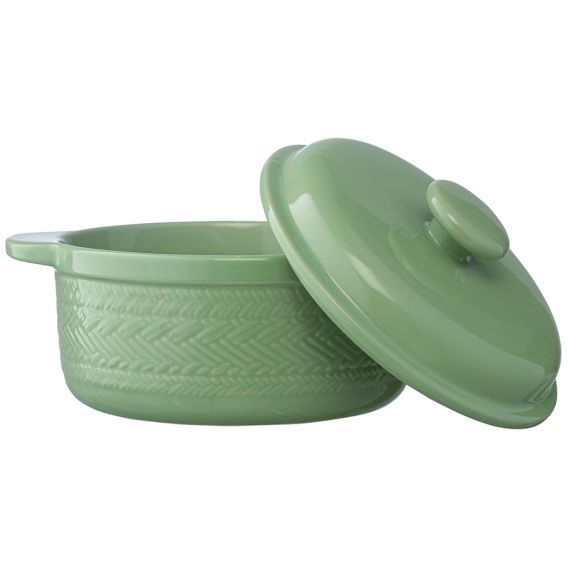 Кастрюля жаропрочная Country Mill, 1,9 л, светло-зеленая, Liberty Jones, фото , изображение 4