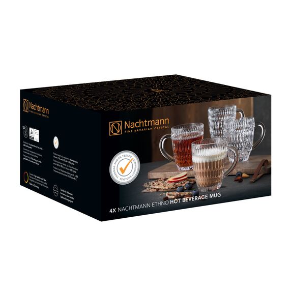 Набор кружек для горячих напитков, 4 шт., 392 мл, Ethno/Hot beverages, хрустальное стекло, Nachtmann, фото , изображение 6