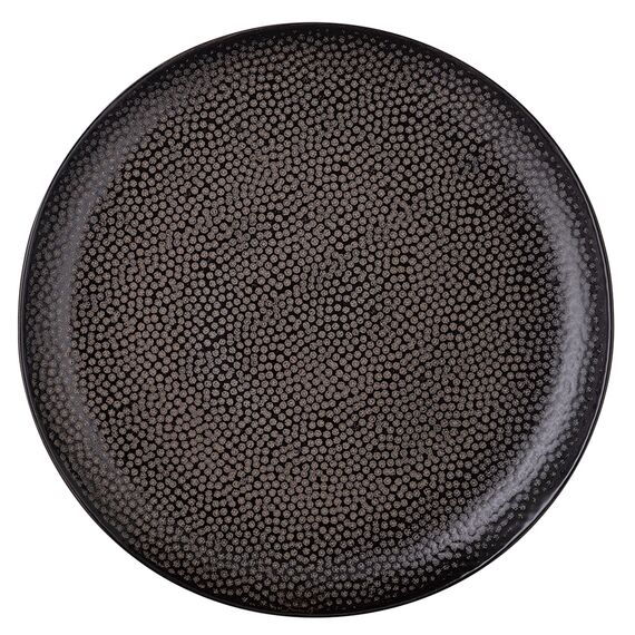 Набор обеденных тарелок Dots, ?26 см, черные, 2 шт., Liberty Jones, фото , изображение 3