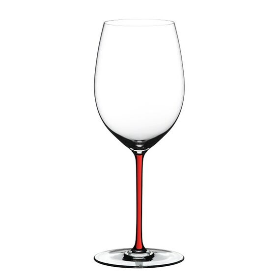 Бокал для красного вина Cabernet, 625 мл, прозрачный/красный, хрусталь, серия Fatto a Mano, Riedel, фото 