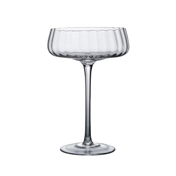 Набор из 4-х бокалов блюдец для игристого вина 320 мл, Optical, P.L.-BarWare, фото 