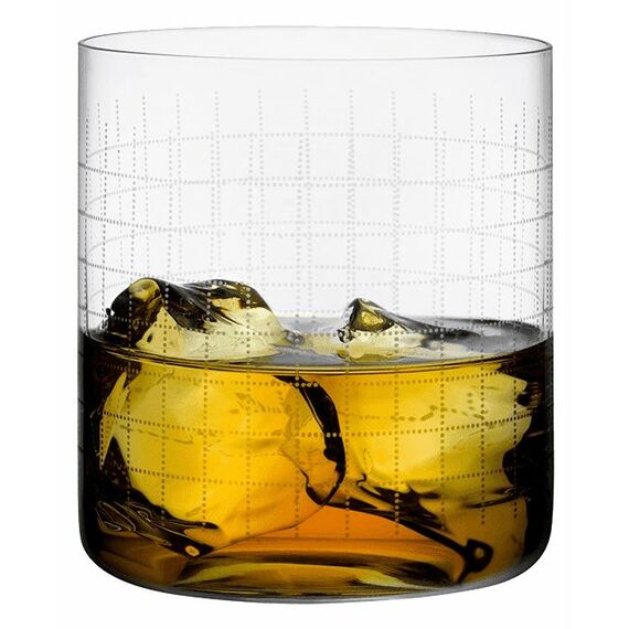 Стакан Олд Фэшн Finesse Grid, 1 шт, 300 мл, H82 мм, хрустальное стекло, Nude, фото , изображение 2