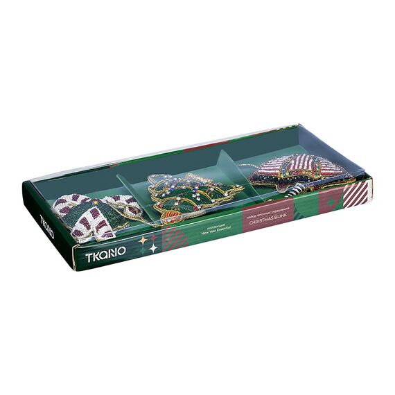 Набор ёлочных украшений Christmas blink из коллекции New Year Essential, 3 шт., Tkano, фото , изображение 10