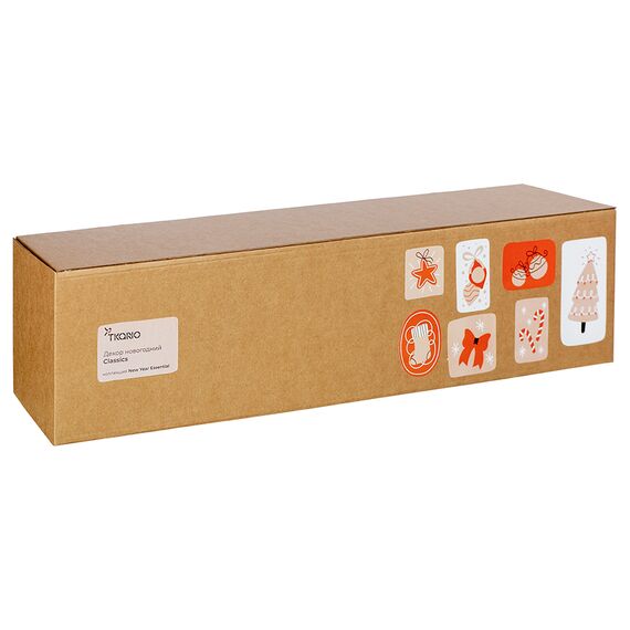 Декор новогодний Classics из джута и гофрированного картона из коллекции New Year Essential, Tkano, фото , изображение 9