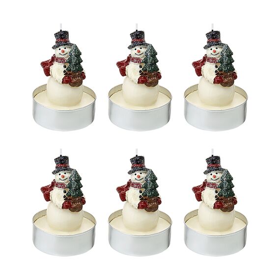 Набор декоративных свечей Festive snowman из коллекции New Year Essential, 6 шт., Tkano, фото 
