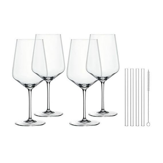 Набор бокалов TASTES GOOD: 4 бокала 630 мл, 4 трубочки, 1 щетка для чистки, Nachtmann, фото 