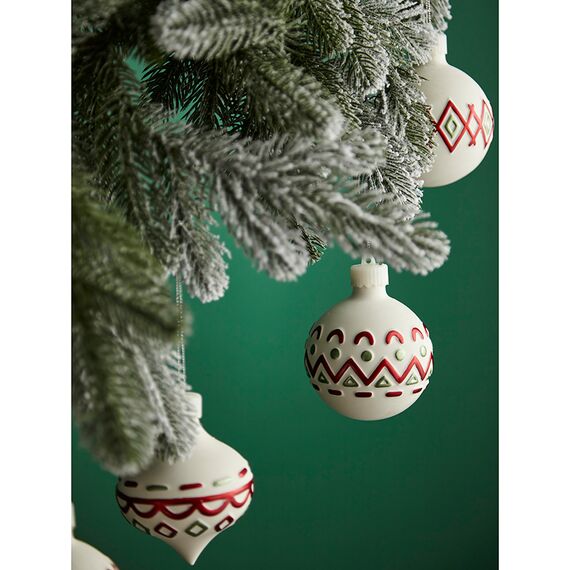 Набор ёлочных украшений с подсветкой Festive embroidey из коллекции New Year Essential, 4 шт., Tkano, фото , изображение 6