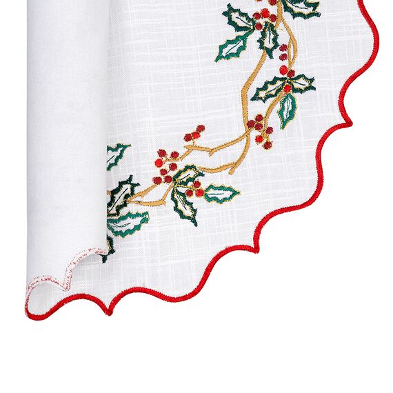 Набор из двух салфеток под приборы Festive wreath из коллекции New Year Essential, ?38 см, Tkano, фото , изображение 5