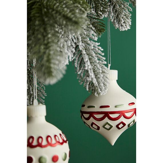 Набор ёлочных украшений с подсветкой Festive embroidey из коллекции New Year Essential, 4 шт., Tkano, фото , изображение 7