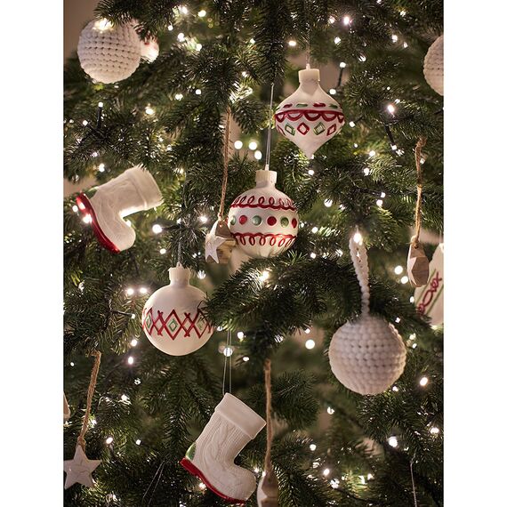 Набор ёлочных украшений с подсветкой Festive embroidey из коллекции New Year Essential, 4 шт., Tkano, фото , изображение 13