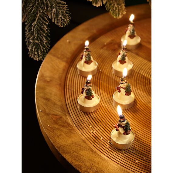 Набор декоративных свечей Festive snowman из коллекции New Year Essential, 6 шт., Tkano, фото , изображение 2