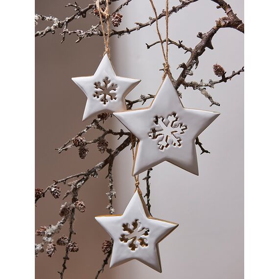 Набор елочных украшений Winter stars из коллекции New Year Essential, 3 шт., Tkano, фото , изображение 3