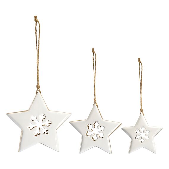 Набор елочных украшений Winter stars из коллекции New Year Essential, 3 шт., Tkano, фото 