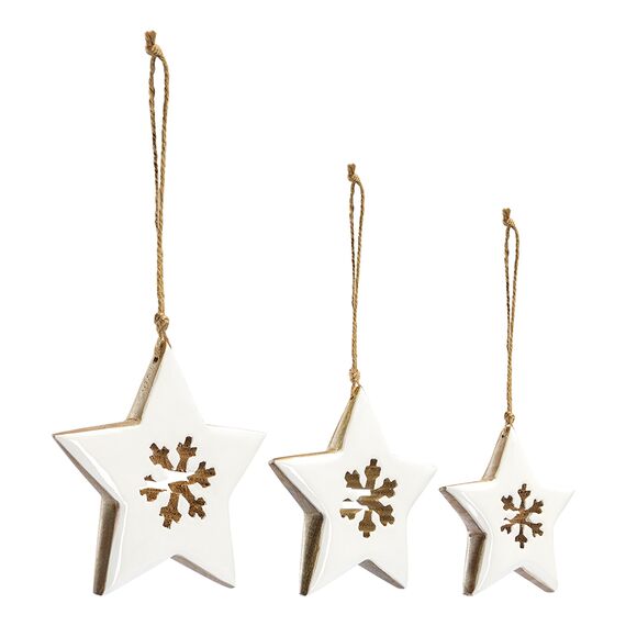 Набор елочных украшений Winter stars из коллекции New Year Essential, 3 шт., Tkano, фото , изображение 4