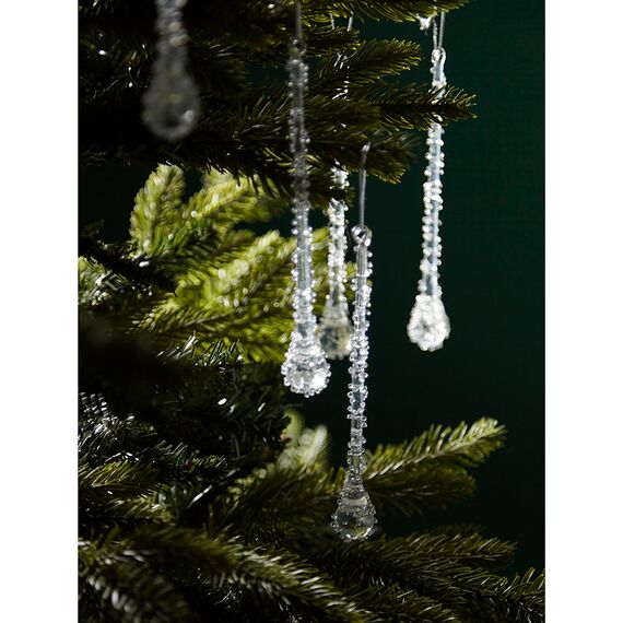 Набор ёлочных украшений Icy sparkles из коллекции New Year Essential, 6 шт., Tkano, фото , изображение 4