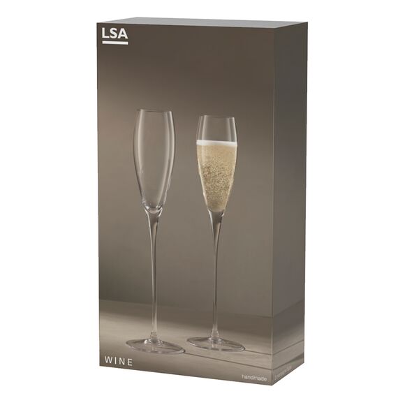 Набор бокалов для шампанского Wine, 160 мл, 2 шт., LSA International, фото , изображение 3
