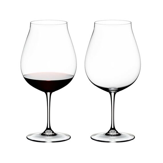 Набор из 2-х хрустальных бокалов для красного вина New World Pinot Noir 6416/16, 800 мл, прозрачный, серия Vinum, Riedel, фото , изображение 2