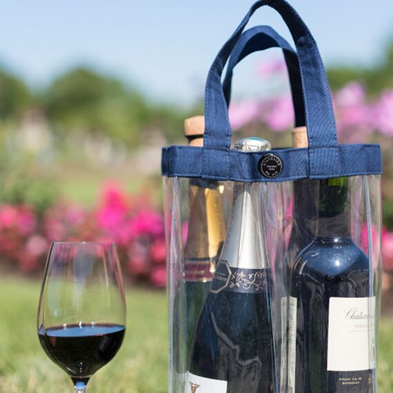 Сумка для охлаждения вина и шампанского L'Atelier du Vin Soft Baladeur Crystal Transparent, фото , изображение 3
