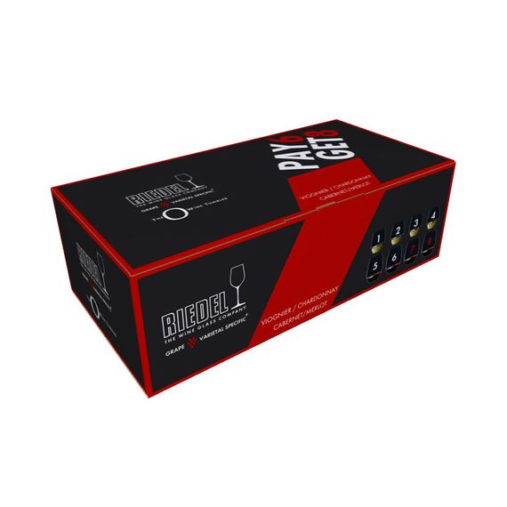 Набор стаканов O Wine Tumbler Pay 6 Get 8 Value Gift Pack Viognier / Chardonnay + Cabernet / Merlot, 8 шт., 5414/50, Riedel, фото , изображение 3