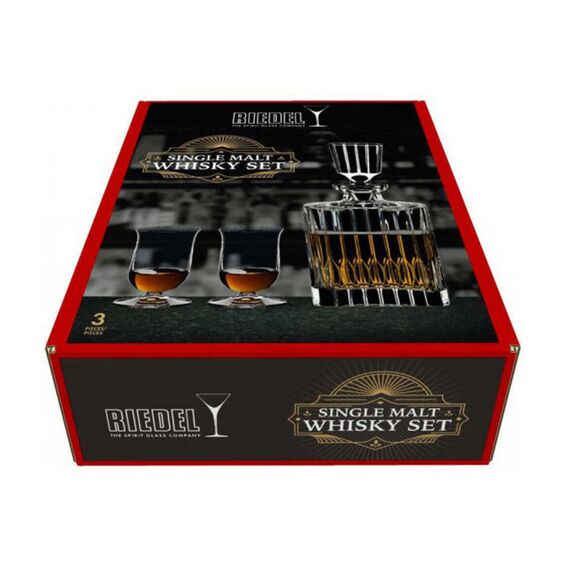 Хрустальный набор для виски декантер и 2 стакана Bar Single Malt Whisky , 5460/53, Riedel, фото , изображение 3