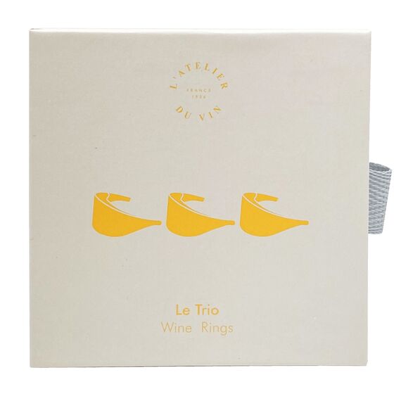 Набор из каплеуловителей для вина L'Atelier du Vin Le Trio - Wine Rings 3шт., фото , изображение 5