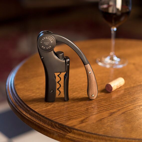 Штопор для вина рычажный L'Atelier du Vin Oeno Motion Wood & Black, фото , изображение 5