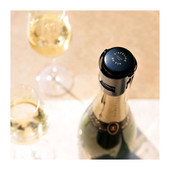 Пробка металлическая для шампанского и вина L'Atelier du Vin Bouchon Gard'Bulles Metal, фото , изображение 2