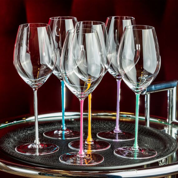 Бокал для шампанского Champagne, 445 мл, прозрачный/сиреневый, хрусталь, серия Fatto a Mano, Riedel, фото , изображение 4