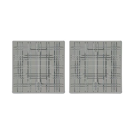 SQUARE - Блюдо квадратное 28 см серое бессвинцовый хрусталь, фото , изображение 2