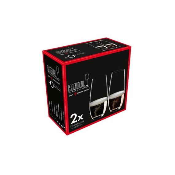 Набор высоких стаканов O Wine Tumbler Champagne Glass, 2 шт., 264 мл, 0414/28, Riedel, фото , изображение 3