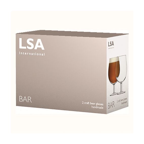 Набор из 2 бокалов для пива Bar 550 мл, LSA International, фото , изображение 4
