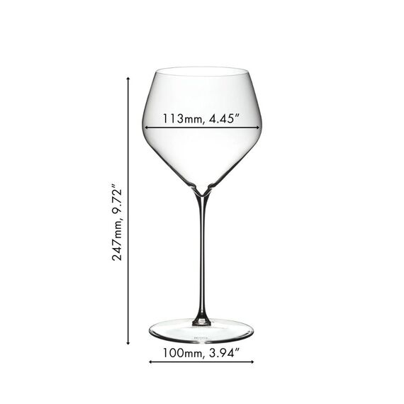 Набор из 2-х бокалов для белого вина Chardonnay (Шардоне), объем: 670 мл, высота: 247 мм, хрусталь, серия Veloce, 6330/97, Riedel, фото , изображение 3